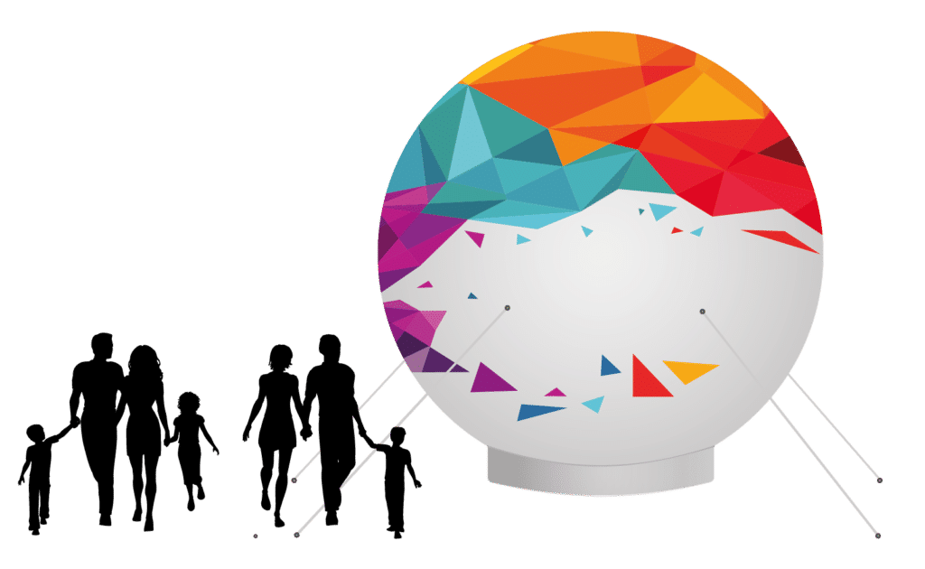 globo publicitario gigante