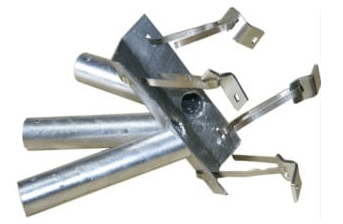 conjunto porta-bandera inclinado