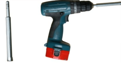 conjunto porta-bandera inclinado