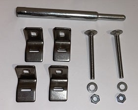 montaje inclinado soporte bandera