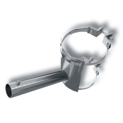 soporte inclinado para bandera