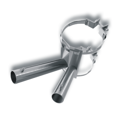 soporte inclinado para bandera