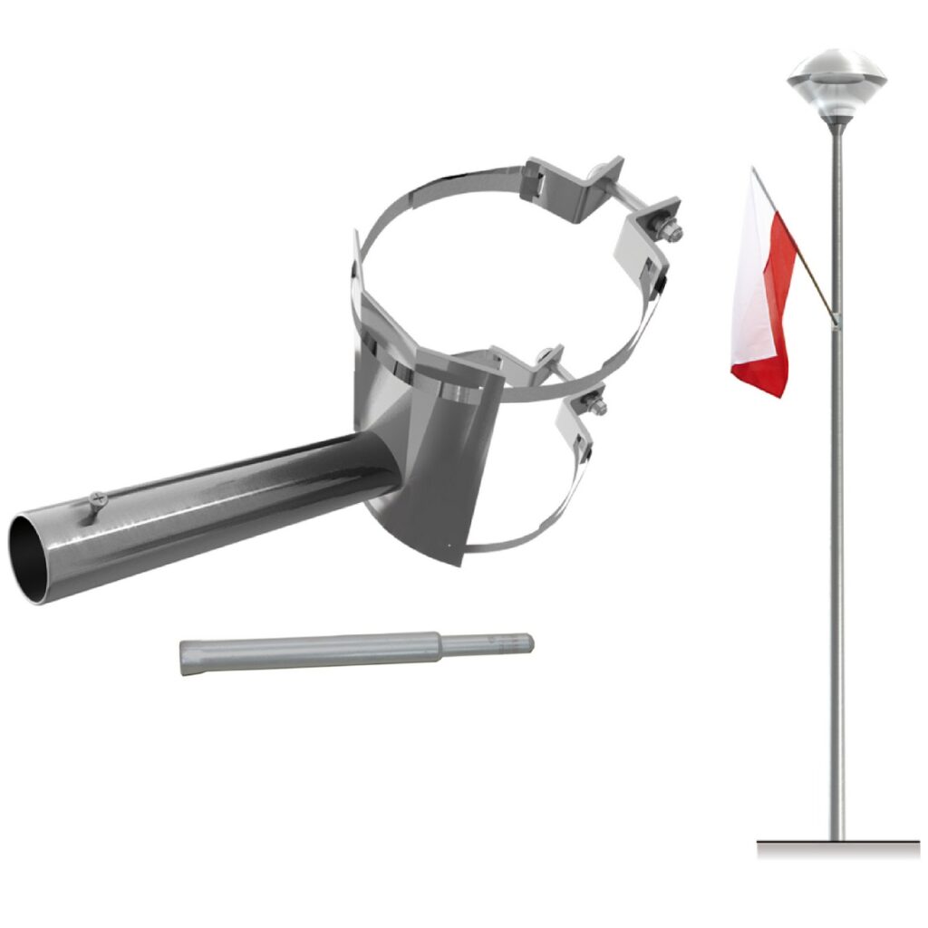 bandera para poste de alumbrado