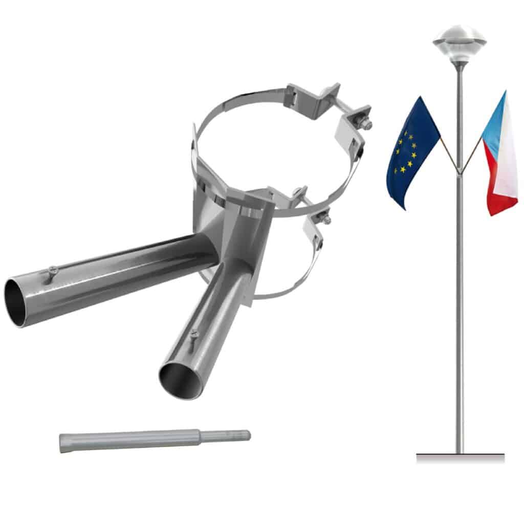 bandera para poste de alumbrado