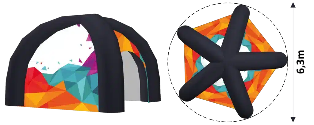 tienda hinchable publicitaria