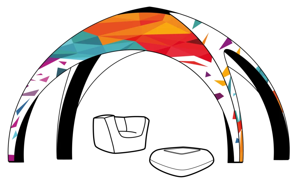 tienda hinchable publicitaria