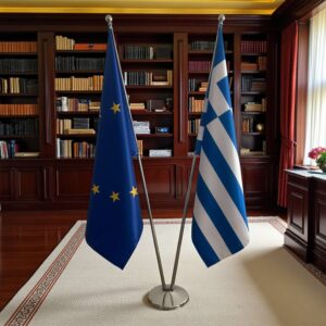 drapeau Grèce et l'UE