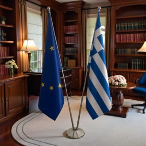 drapeau Grèce et l'UE