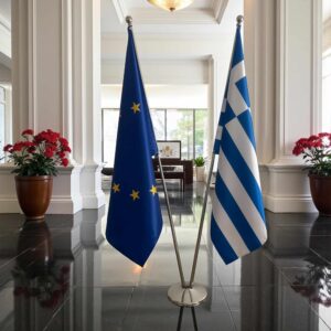 drapeau Grèce et l'UE
