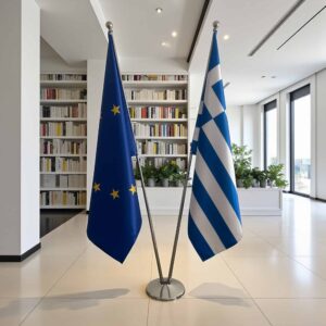 drapeau Grèce et l'UE