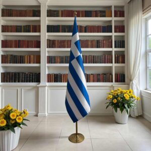 drapeau Grèce et l'UE pour bureau