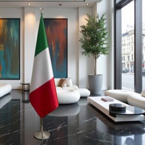drapeau Italie sur pied