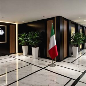 drapeau Italie sur hampe