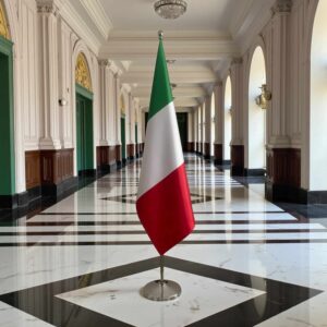 drapeau Italie sur hampe
