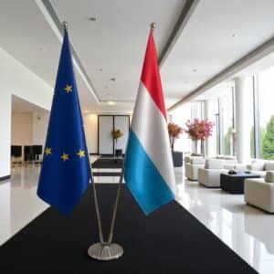 drapeau Luxembourg et UE