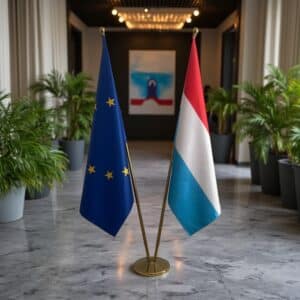 drapeau Luxembourg et UE