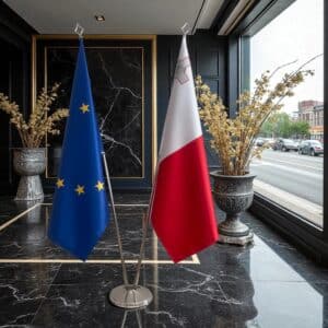 drapeau Malte et EU