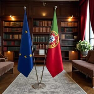 drapeau Portugal et UE
