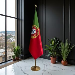 drapeau Portugal avec mat