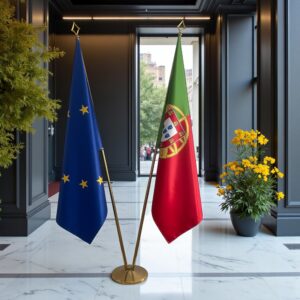 drapeau Portugal et UE