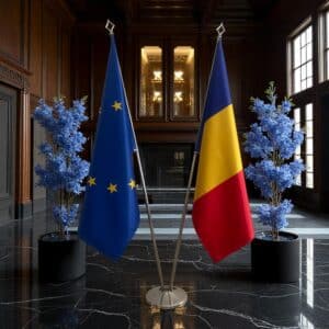 drapeau Roumanie pour bureau