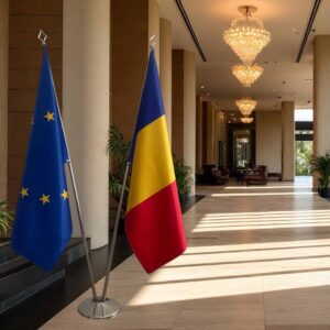 drapeau Roumanie pour bureau