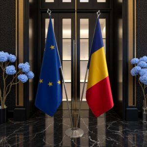 drapeau Roumanie pour bureau