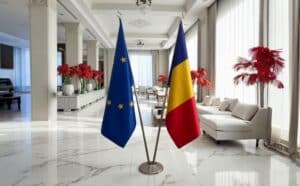 drapeau Roumanie pour bureau