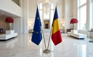 drapeau Roumanie pour bureau