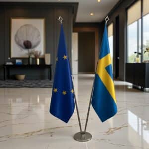 drapeau Suède et UE