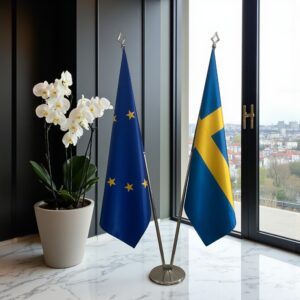 drapeau Suède et UE
