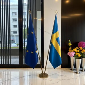 drapeau Suède avec pied