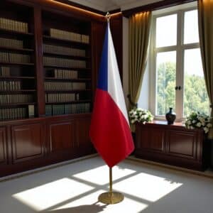 drapeau Tchequie pour bureau