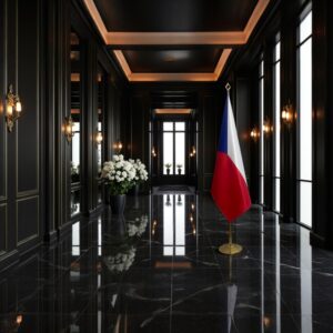 drapeau Tchequie pour bureau