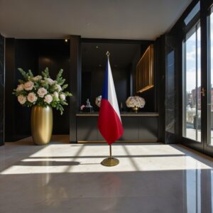 drapeau Tchequie pour bureau