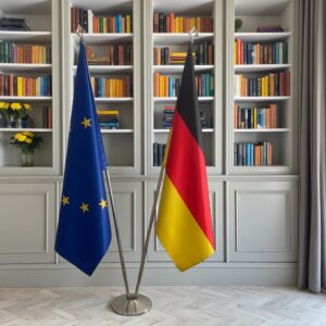 drapeau allemagne sur pied