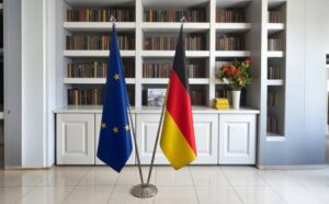 drapeau allemagne sur pied