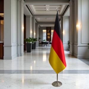 drapeau allemand avec socle