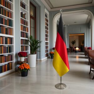 drapeau allemand avec socle