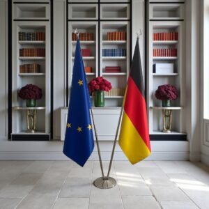 drapeau allemand avec socle