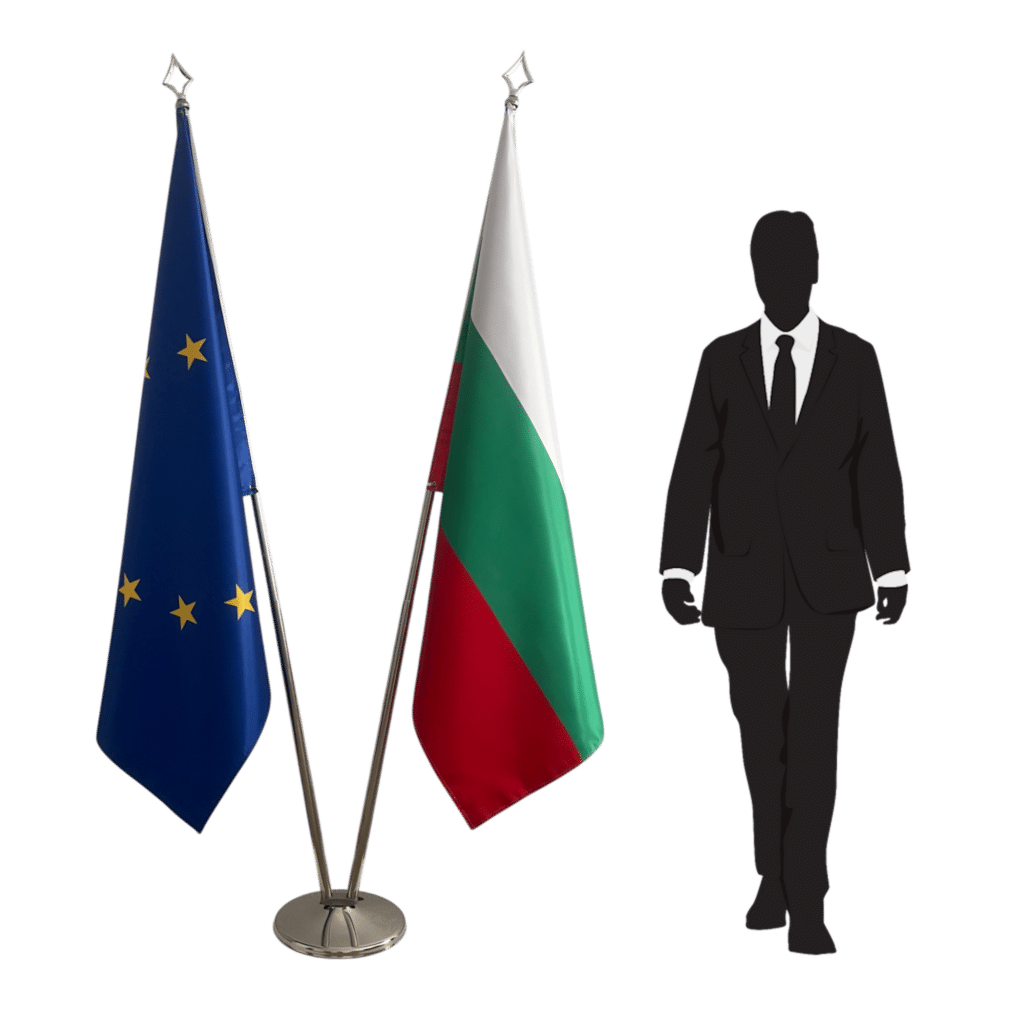 bandera de bulgaria en asta