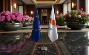 drapeau Chypre et UE