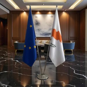 drapeau Chypre et UE