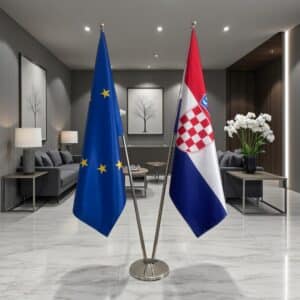 drapeau Croatie et UE