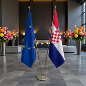 drapeau Croatie et UE