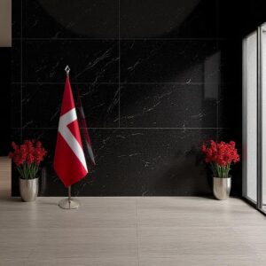 drapeau Danemark sur hampe