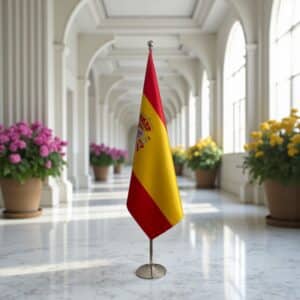drapeau espagne sur pied