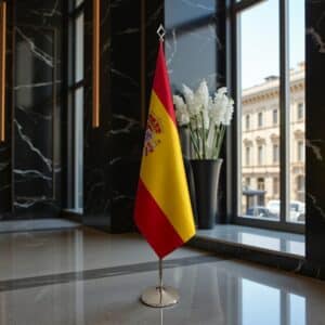 drapeau espagne sur hampe