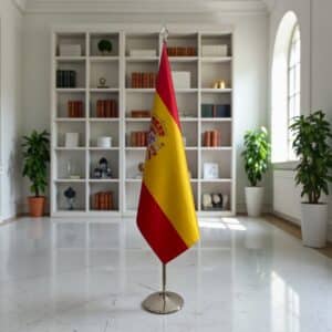 drapeau espagne sur hampe