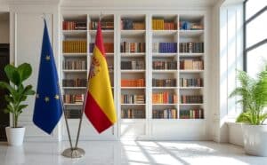 drapeau espagne et UE